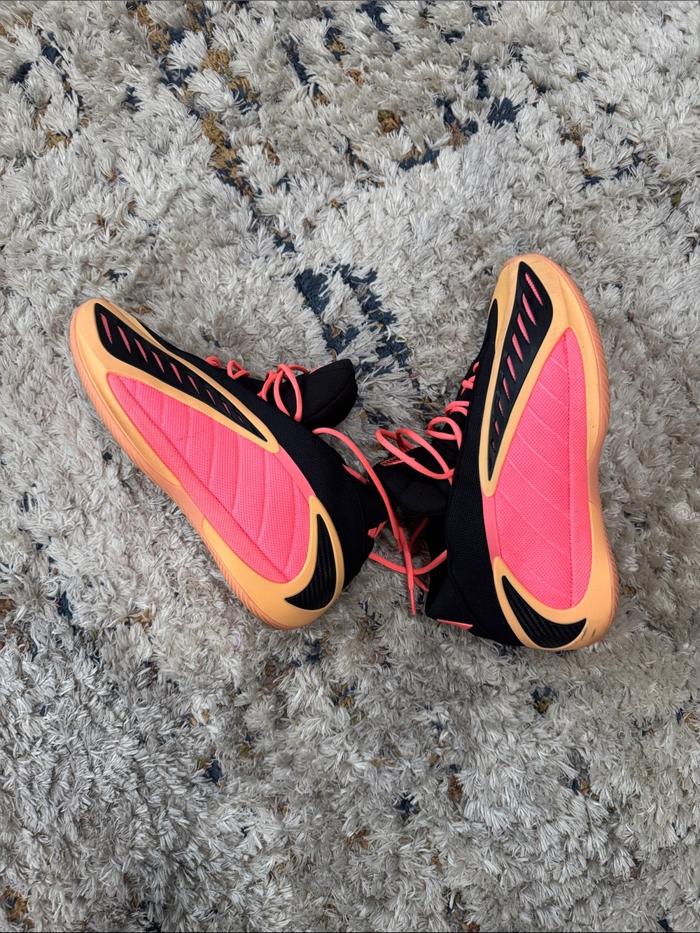 AE 2 adidas Men’s Athletic Shoes in Pink, Orange & Black